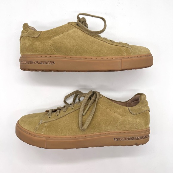 BIRKENSTOCK Bend Low Top Sneaker Womens 40 Khaki Tan Narrow Suede Lace Up - Picture 5 of 13